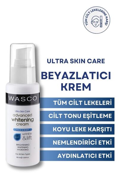 wasco Cilt Beyazlatıcı Cilt Tonu Eşitleyici ve Kararma Karşıtı Beyazlatıcı Krem