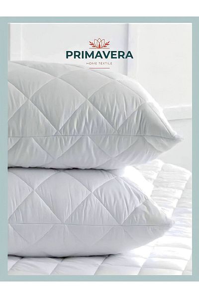 Primavera Home 2 bucăți aer condiționat matlasat cu fermoar 1000 grame pernă 50×70