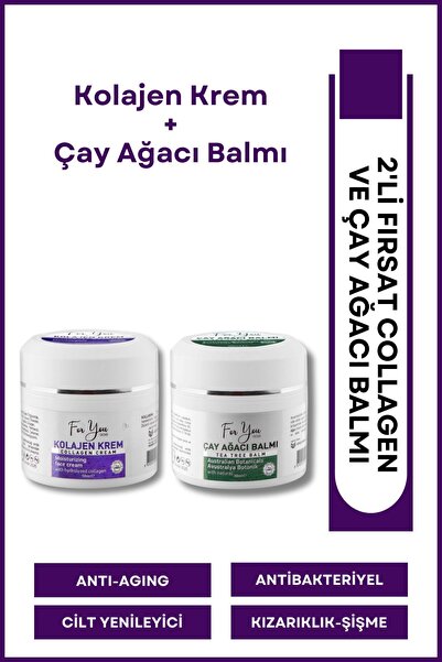 For You Gold Collegen Krem & Çay Ağacı Balmı