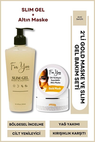 For You Gold Slim Jel Inceltici  Sıkılaştırıcı  Çatlak Karşıtı Ve Selülit Kre...