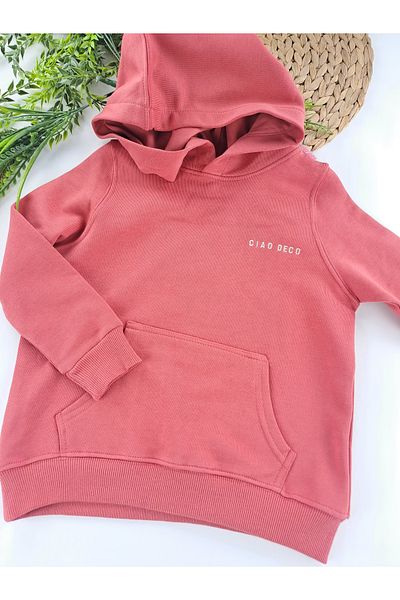 Butik Girl / Boy Cream Color Hooded Single Sweatshirt - Copy