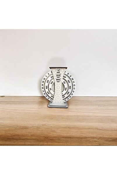 MİNA JEWELRY Masaüstü Ahşap Hareketli sonsuz takvim