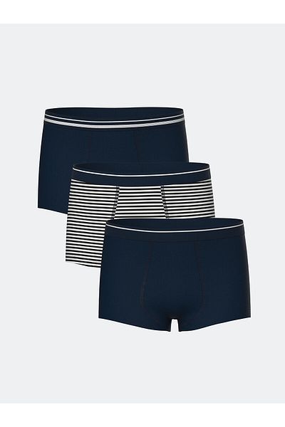 LC Waikiki Lcw Kids Black Striped Boys' Boxers 3-Piece
