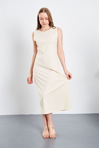 CrazyShopping Long Sleeveless Underskirt Petticoat - Lined Dress