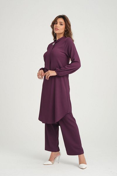 LİVE SPORT Women's Woven Crinkle Wrapped Fabric Bottom Top Set