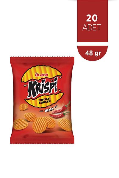 Ülker Krispi Serrated Cracker Bitter 45 Gr (20 Pieces)