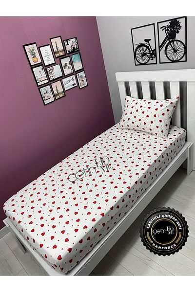 Çetinhome Fabric Fitted Sheet Set 3 Different Sizes Single