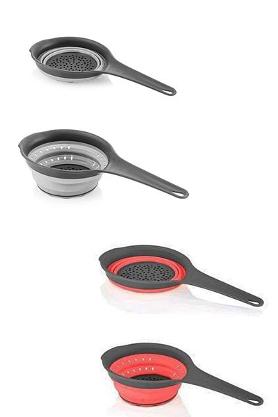 SİHİRLİ AYAKLAR Accordion Strainer Double - with Handle and Foldable, Space-saving