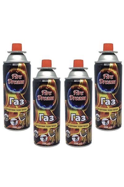 CAMPING TIME Bütan Propan Kamp Gaz Kartuşu 227gr 400ml 4adet