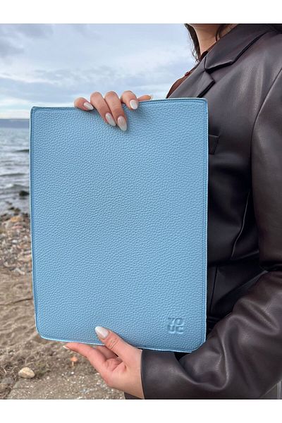 YOUC Design حقيبة كمبيوتر محمول MacBook Pro Air مقاومة للماء مقاس 13 بوصة و14 بوصة من الجلد النباتي