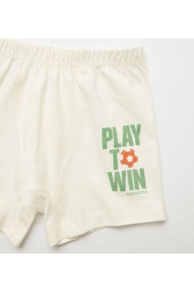 natuline Αγορίστικο Βιολογικό Κουντερό Boxers Lycra 4'l Play To Win Lycra 3503-4