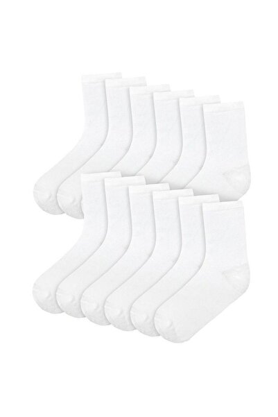 Çoraphane 8 Pairs of Plain Cotton Socks