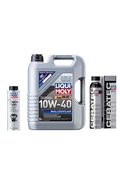 Liqui Moly Lıquı Moly 10w-40 Mos2’li Leıchtlauf 5 L +ceratec+engine Flush
