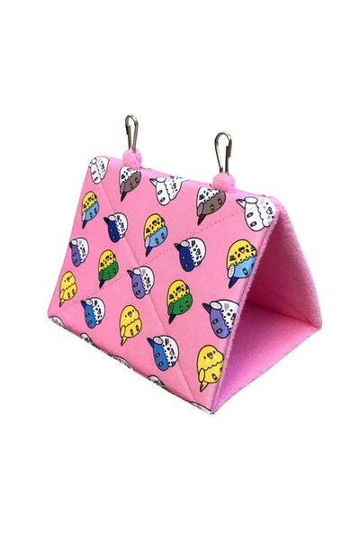 Kuşarkadaşım Budgie Nest Sleeping Hammock Tent Pink Mhbthmk05