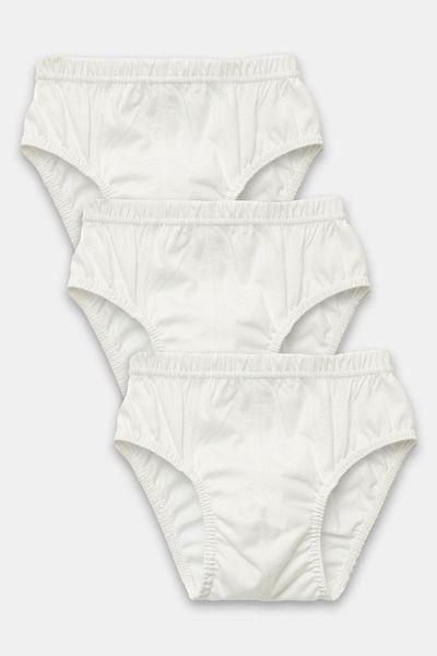 natuline Boy's White Organic Cotton Combed Cotton Panties 3 Pack