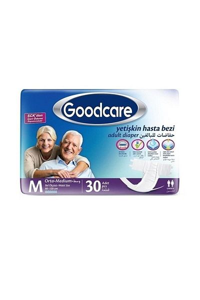 Goodcare Size M 30 Pieces Diapers - Package with Waistband