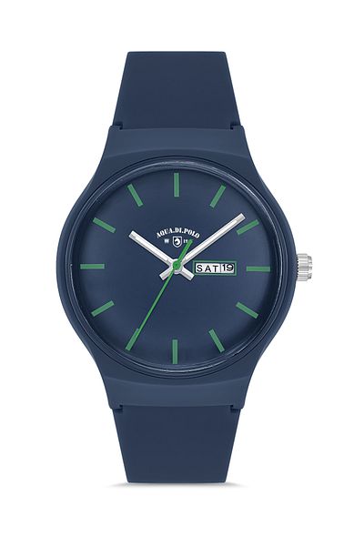 Aqua Di Polo 1987 Unisex Navy Blue Silicone Wristwatch - Apwr 031815