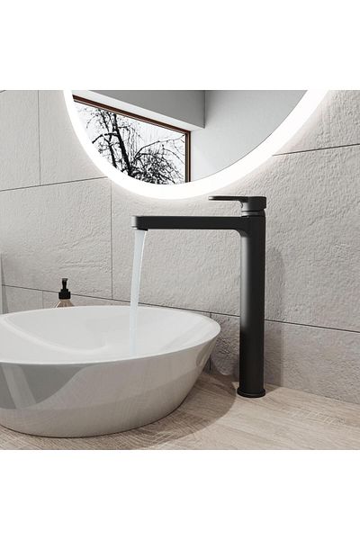 Adell Lento Long Sink Faucet - Matte Black