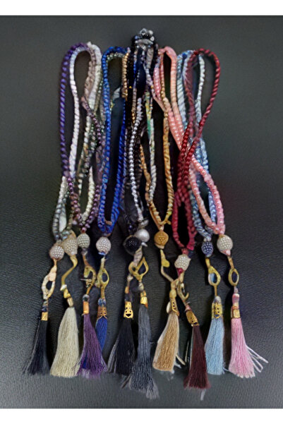 TABASAFE 10 Pieces of Mixed Colored Plastic Stone Detailed Quality Rosary