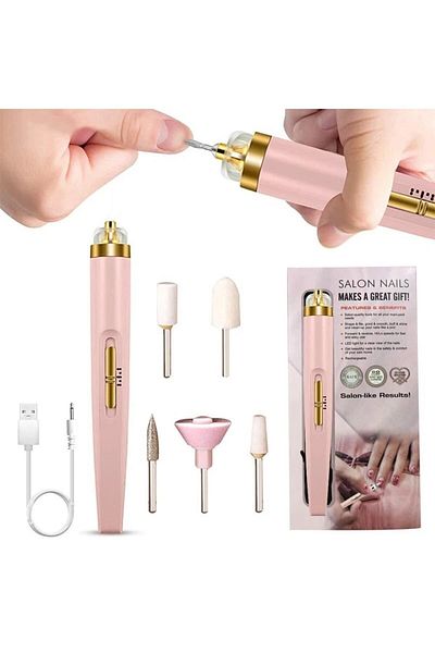 Zigver Electric Nail File Nail Polishing Machine Lightweight Portable Mini Electric Manicure
