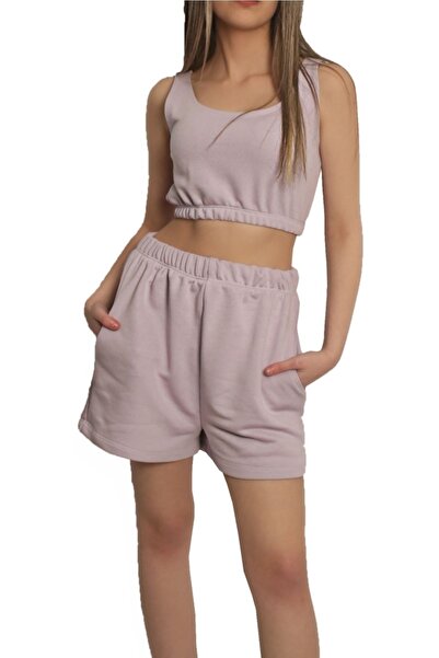 Sclouthe Casual Şort'crop Takım