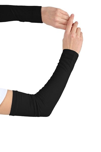 Ecardin Practical Hijab Combed Cotton Sleeves - Black Prayer Sleeves