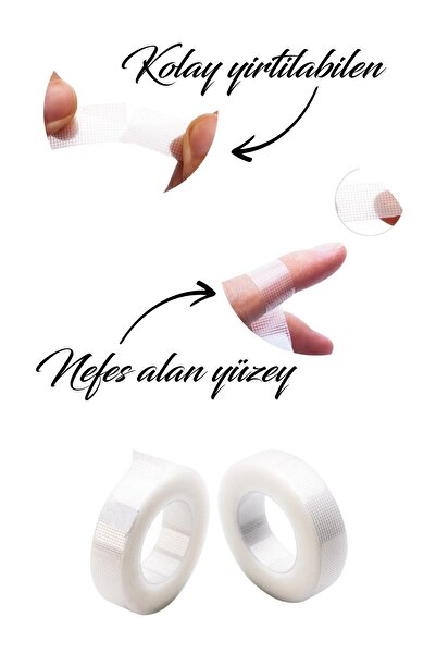 Magic Lash Ipek Kirpik Kirpik Lifting Bantı Medikal Göz Altı Silikon Şeffaf Bant 4 Adet