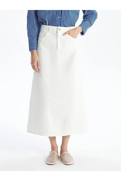 LC Waikiki LCWAIKIKI - Classic A-line Women's Jean Skirt