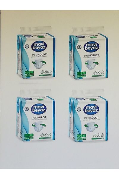 Mavi beyaz Pad Absorbent Panties Patient Diaper (medium) Medium Size 4 X 30 = 120 Uses