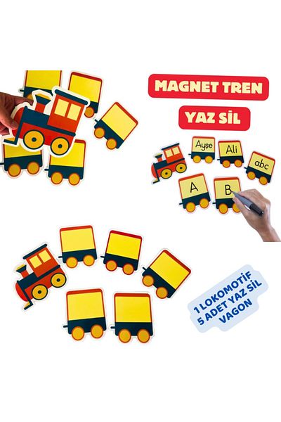 Okhool Summer Delete Magnet Train Letter Syllable Word Train