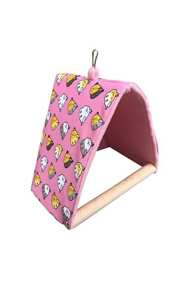 Kuşarkadaşım Cockatiel Sleeping Swing Pink Wind-Breaking Tent Swing
