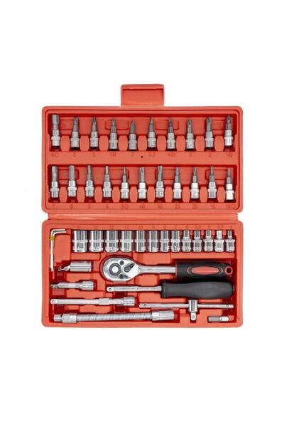 Hasbros 46 Parça 1/4" Lokma Takımı