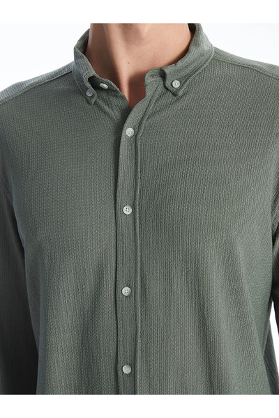 LC Waikiki Ανδρικό πουκάμισο με μακρύ μανίκι Vision Regular Fit