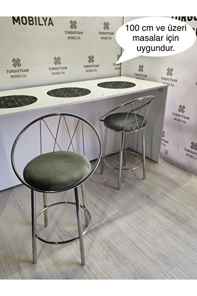 turgutsan mobilya Bar sandalyesi bar taburesi 75 cm (100cm den yüksek masalar...