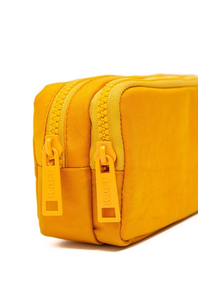 NEMO GROUP Large Size Yellow Pen Holder - Waterproof, Washable Kaff, Two-Eye Pocket Clinker Wallet Type