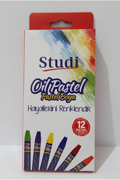 renkli çiçekler 12 Color Pastel Paint