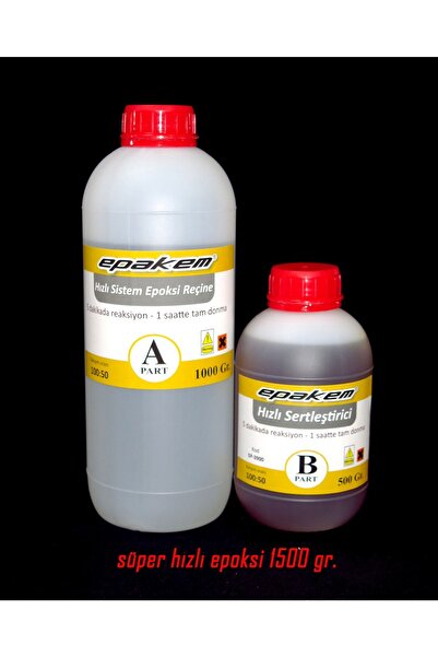 Epakem Süper Hızlı Epoksi 1,5 KG SET