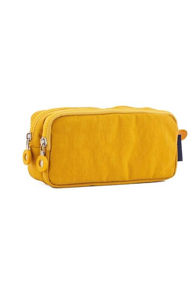 NEMO GROUP Large Size Yellow Pen Holder - Waterproof, Washable Kaff, Two-Eye Pocket Clinker Wallet Type