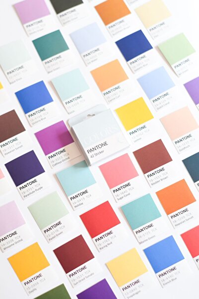 sticker ملصق محاصر بألوان بانتون - سجل القصاصات والمخطط