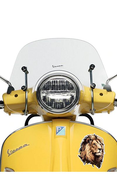 MegaSticker Autocolant 14x10 Cm Regele Pădurii Leu - Mașină, Motocicletă, Cască, Laptop, Geam
