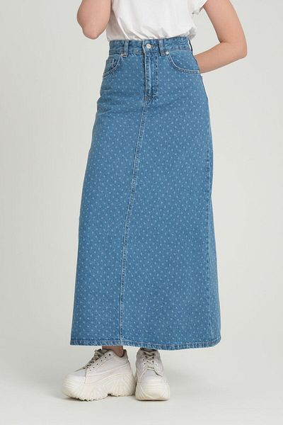 DeMim fustă din denim ponei