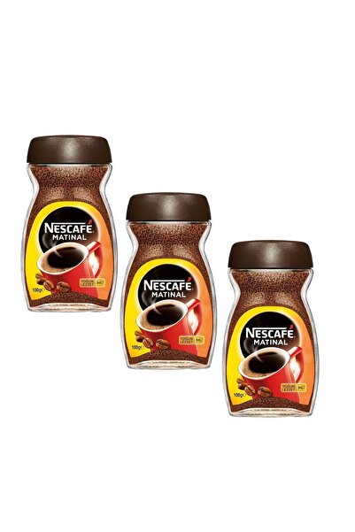 Nescafe matinal granül kahve yoğun lezzet 100 Gr 3 adet