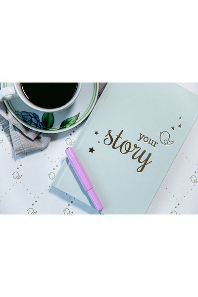BeyazBirKutu مجلة Your Story Baby (مذكرات الأم والطفل - مذكرات فردية غير محاصر) - بالنعناع