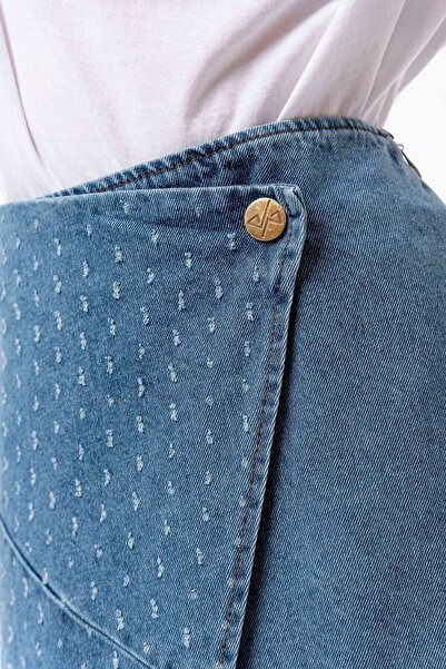 DeMim Kadın Mavi Etek