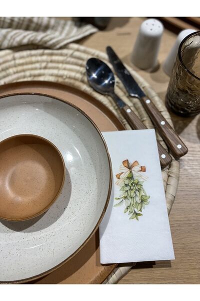 busrasdesign باقة شريطية مطبوعة مناديل العرض 16 قطعة