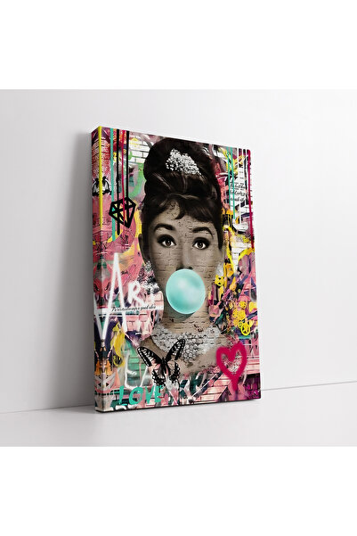 KOSS Dijital Tablou pe pânză Audrey Hepburn Gum