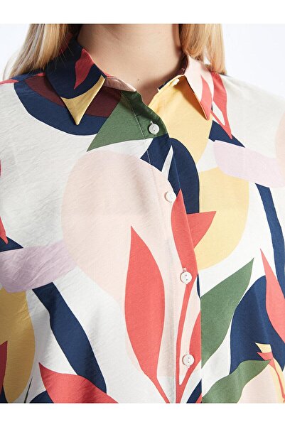 LC Waikiki LCWAIKIKI Classic Desenli Kadın Gömlek Tunik