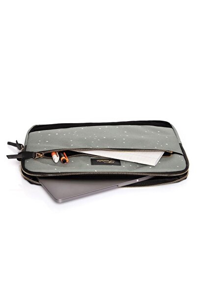 Fudela Τσάντα για φορητό υπολογιστή Macbook 13-14 ιντσών Khaki Paints