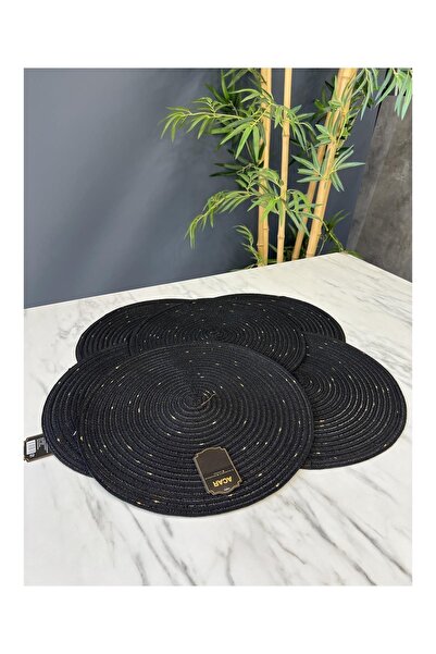 Doğudeko 6-комплектний чорний люксовий плетений американський сервіз