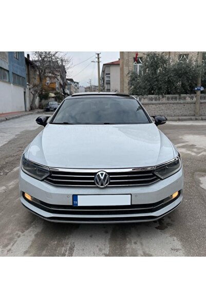 STS Oto Aksesuar Vw Passat B8 Uyumlu  Batman Yarasa Ayna Kapağı Piano Black A...